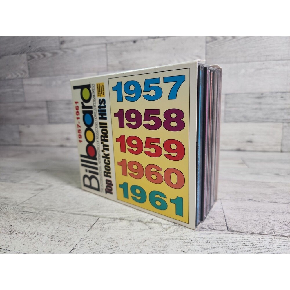 Vintage BILLBOARD TOP ROCK 'N' ROLL HITS 1957-1961 5-Disc CD Box Set Rhino